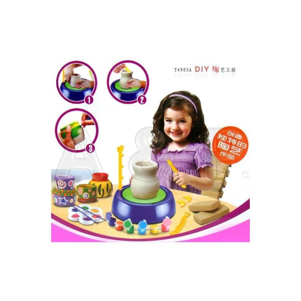  لعبة عجلة صناعة الفخار التعليمية - طراز ELE103
