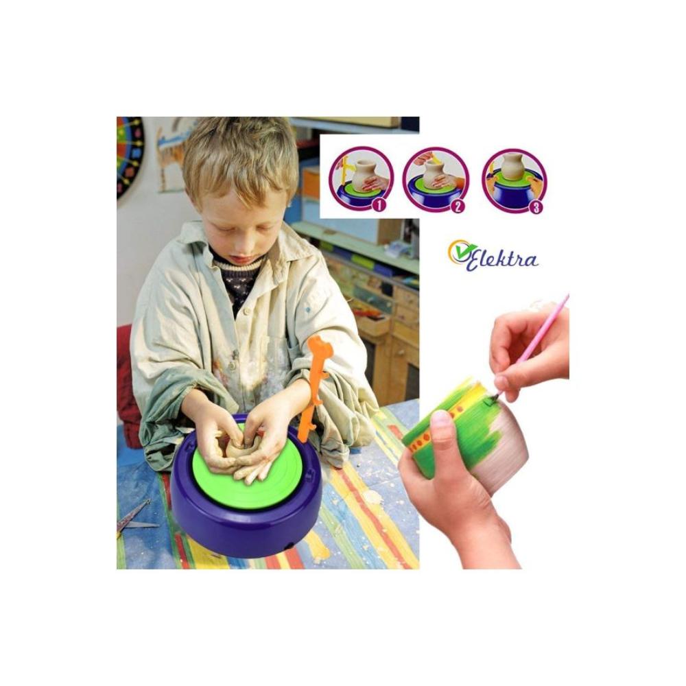  لعبة عجلة صناعة الفخار التعليمية - طراز ELE103