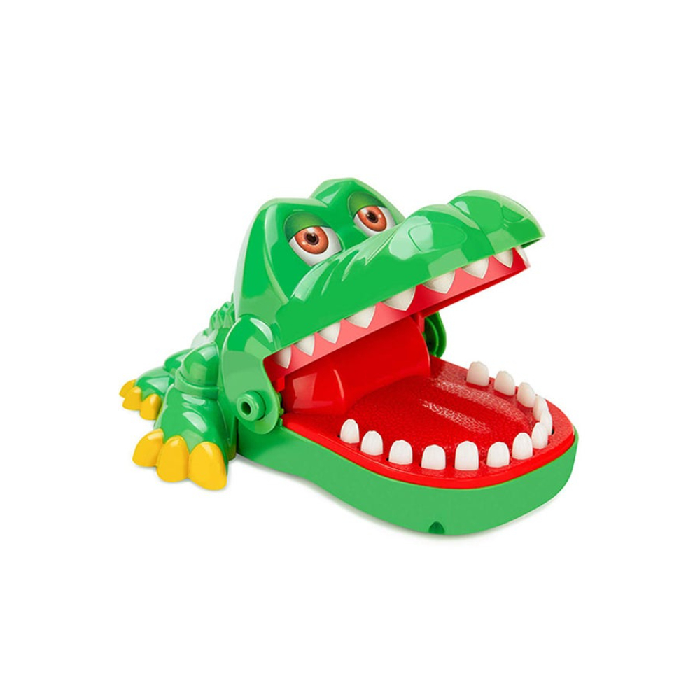  لعبة تمساح أطفال مسلية بشكل تمساح يعض الأصابع - الأبعاد: 15.49x12.45x7.49 سم