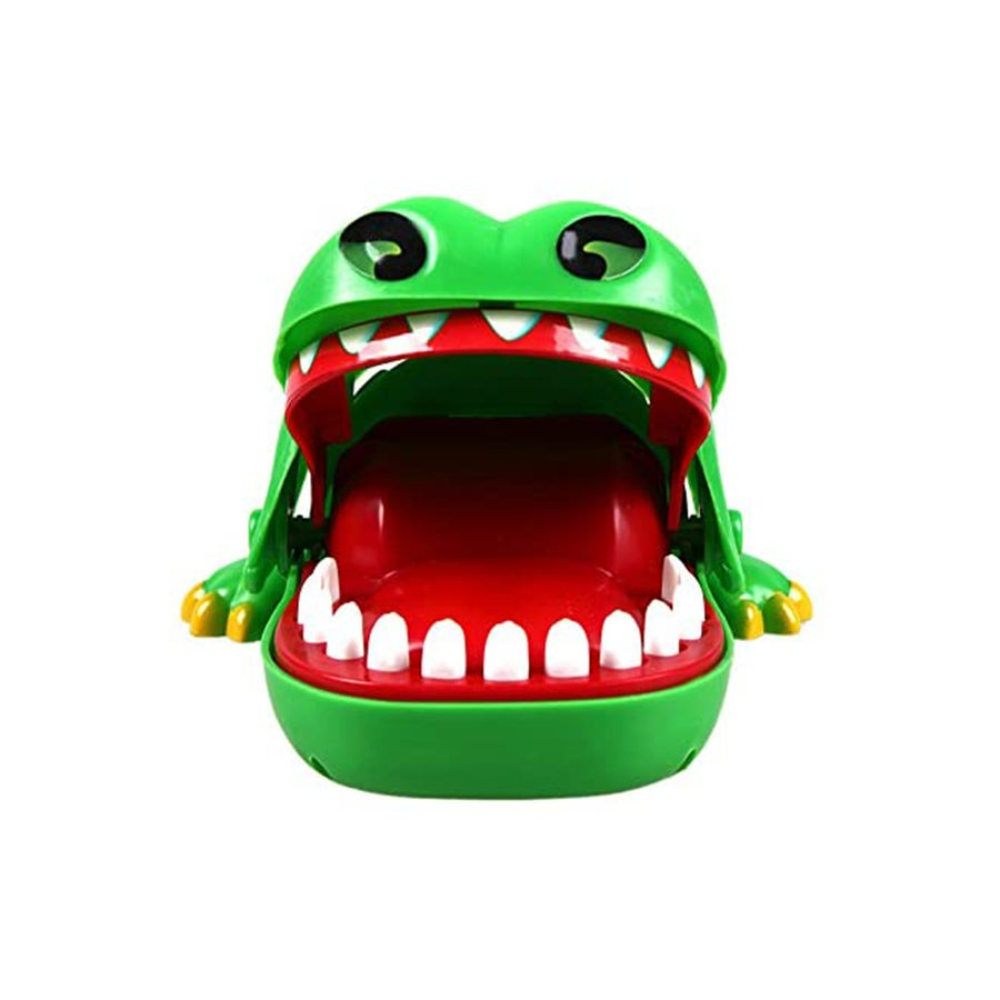  لعبة تمساح أطفال مسلية بشكل تمساح يعض الأصابع - الأبعاد: 15.49x12.45x7.49 سم