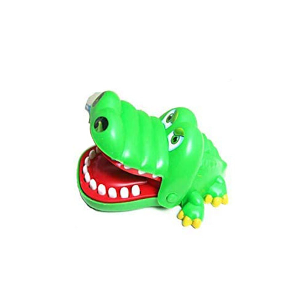  لعبة تمساح أطفال مسلية بشكل تمساح يعض الأصابع - الأبعاد: 15.49x12.45x7.49 سم