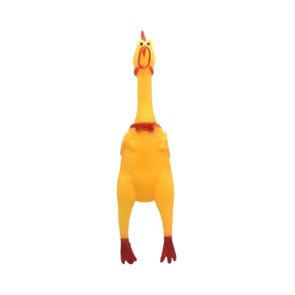 بيوينتي لعبة دجاجة إسفنجية ناعمة بصوت صياح - 17 سم