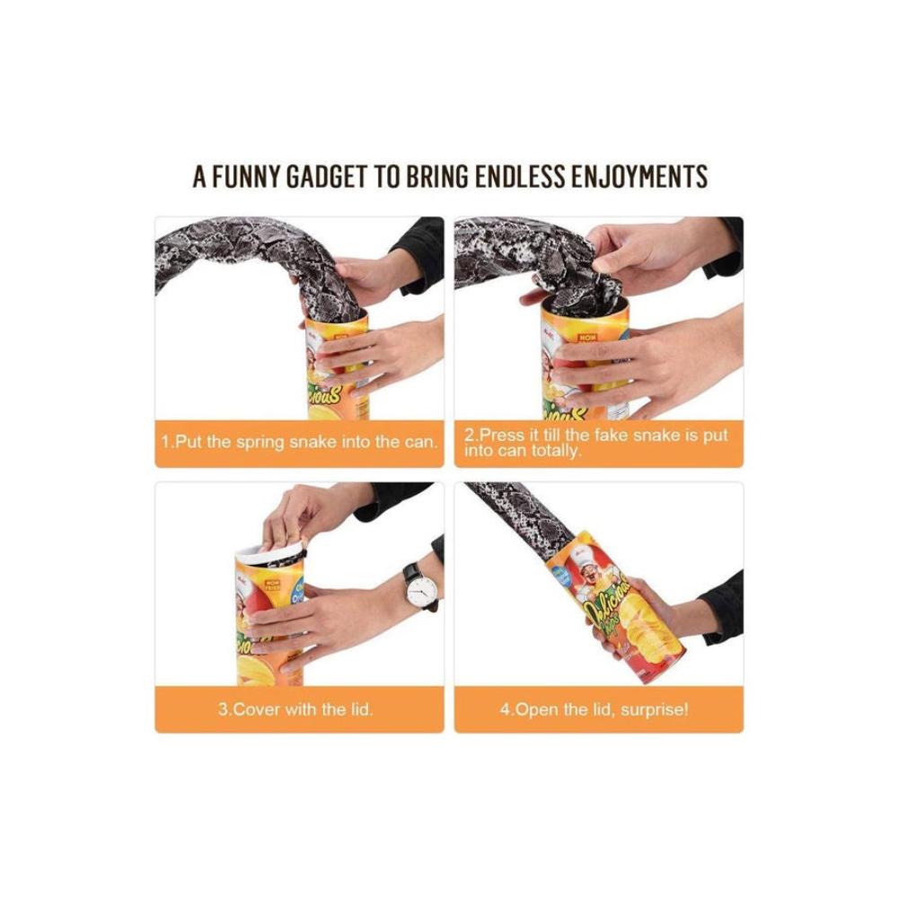 مس تيارا لعبة هدايا علبة رقائق بطاطا مع ثعبان - 21.5 × 7.5 سم