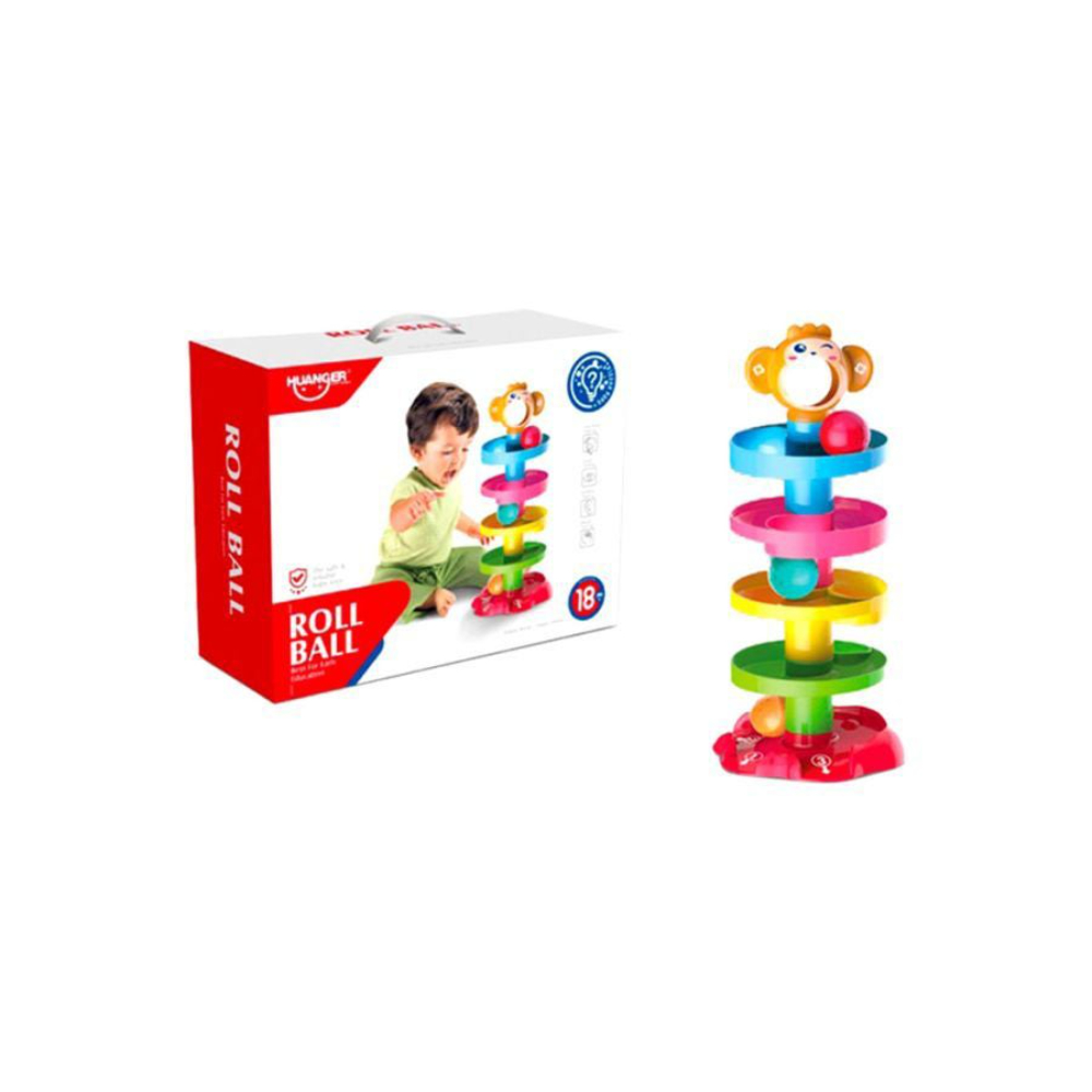 هوانجر لعبة الكرات الدوارة متعددة الألوان - 18×18×41 سم