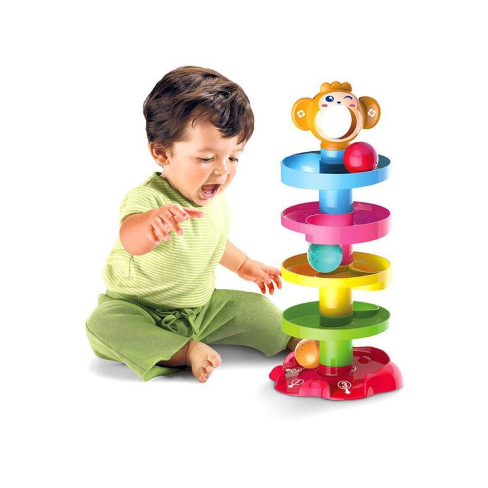 هوانجر لعبة الكرات الدوارة متعددة الألوان - 18×18×41 سم