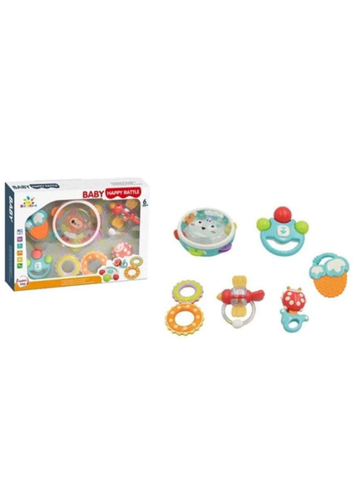 لعبة مرح طقم خشخيشات أطفال ملونة 7 قطع - موديل K5319