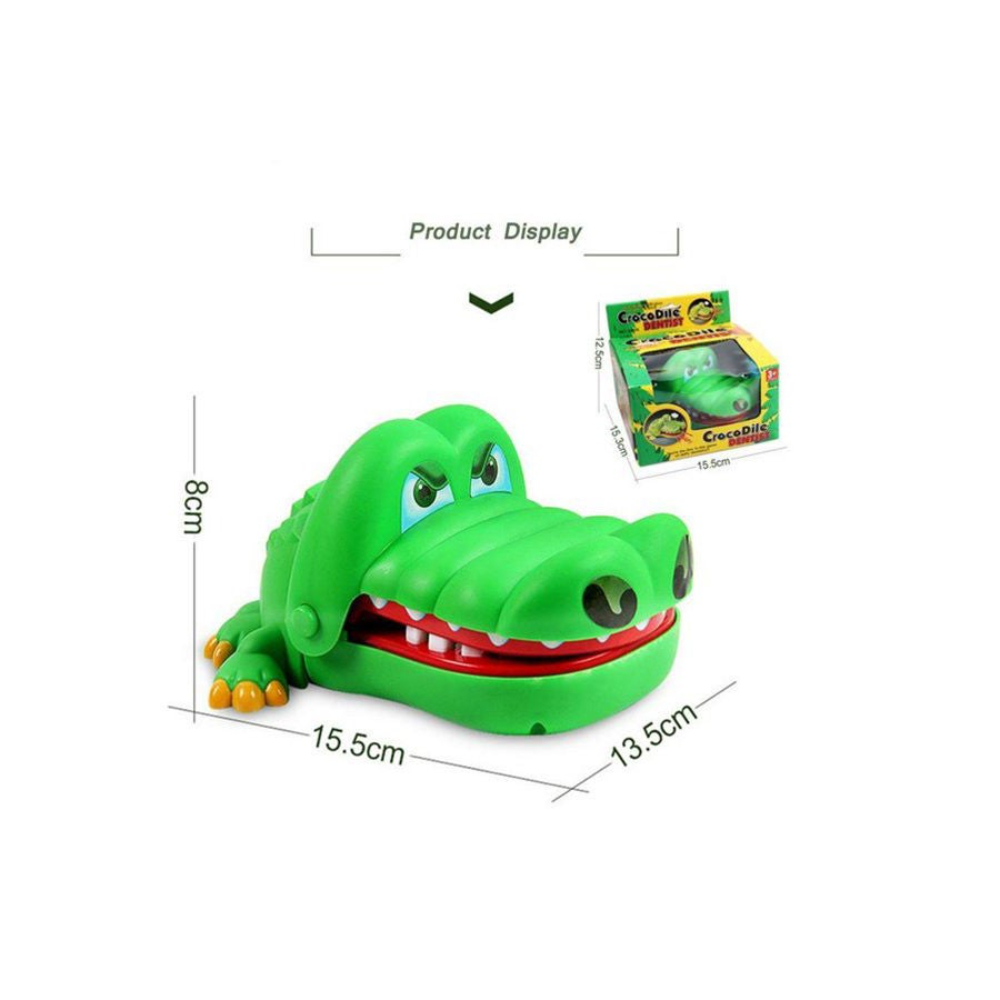 سيثيريا لعبة كروكودايل دينتست تمساح بفك متحرك للأطفال عمر 3 سنوات فما فوق