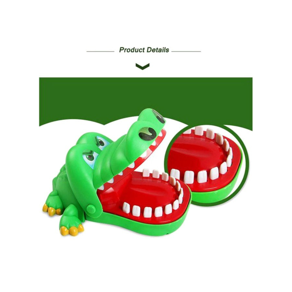 سيثيريا لعبة كروكودايل دينتست تمساح بفك متحرك للأطفال عمر 3 سنوات فما فوق