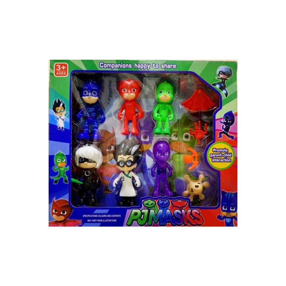 مجسمات شخصيات مسلسل PJ Mask - مجموعة 10 قطع TY-PLS3