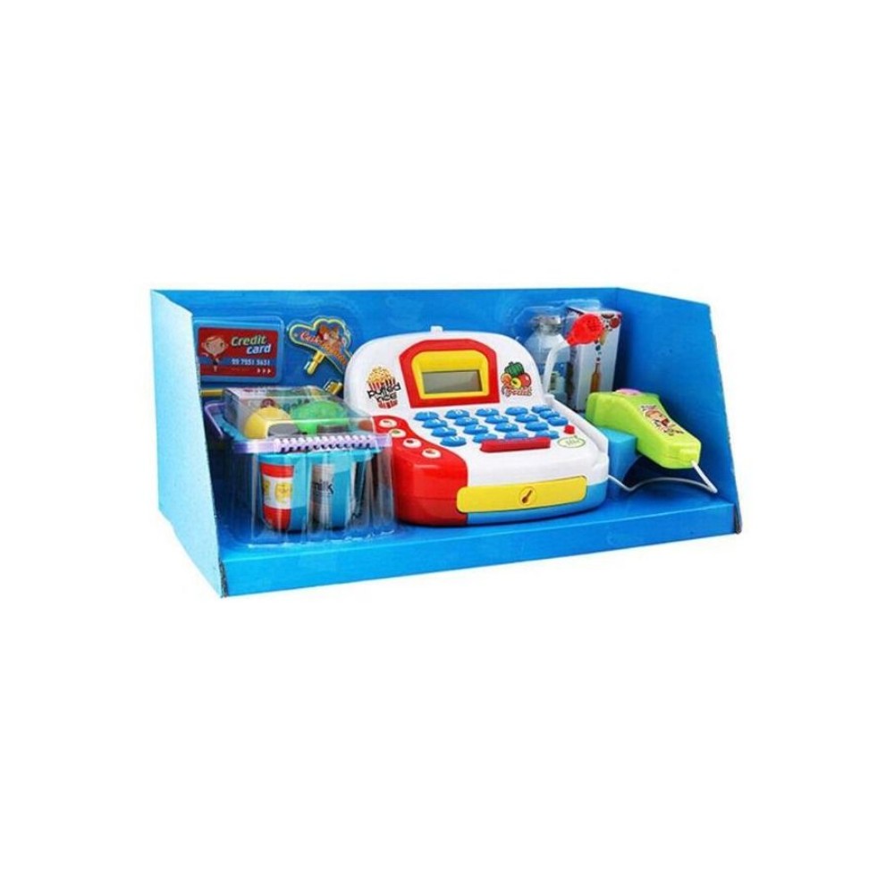 ويل بلاي مجموعة لعبة محاسب في السوبر ماركت مع نقود مزيفة - 20×42×15 سم