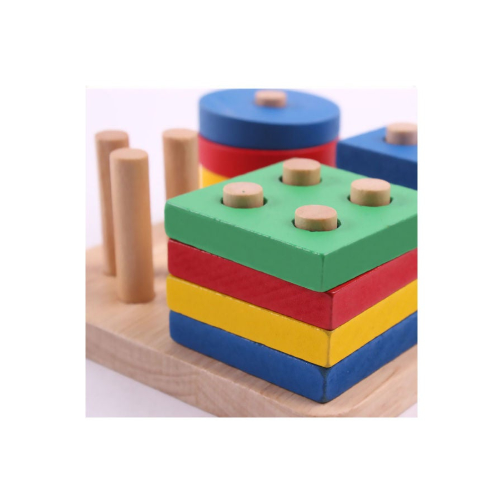 مس تيارا لعبة تكديس خشبية 