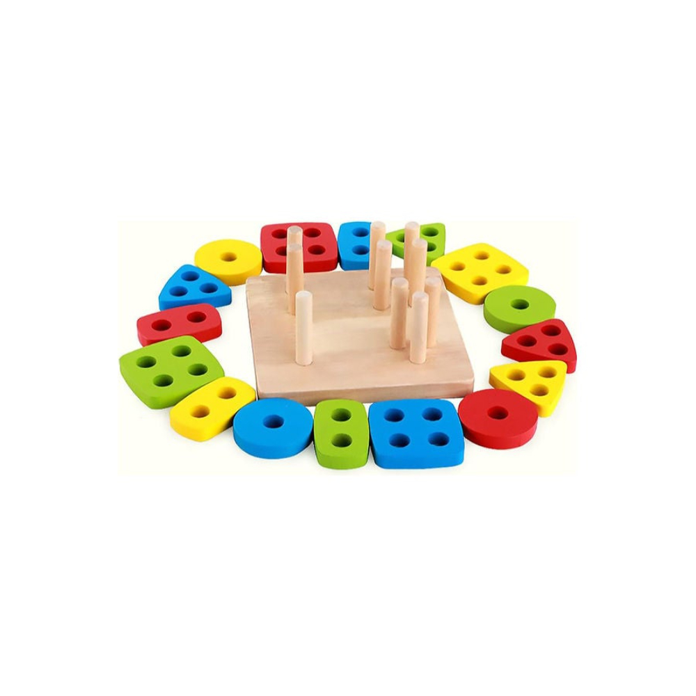 مس تيارا لعبة تكديس خشبية 