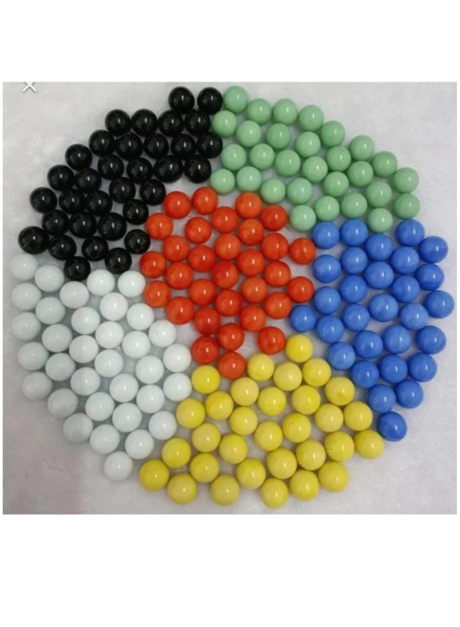 لعبة مرح كرات برجون زجاجية 6 ألوان للجاكارو 1.6 سم - 60 قطعة