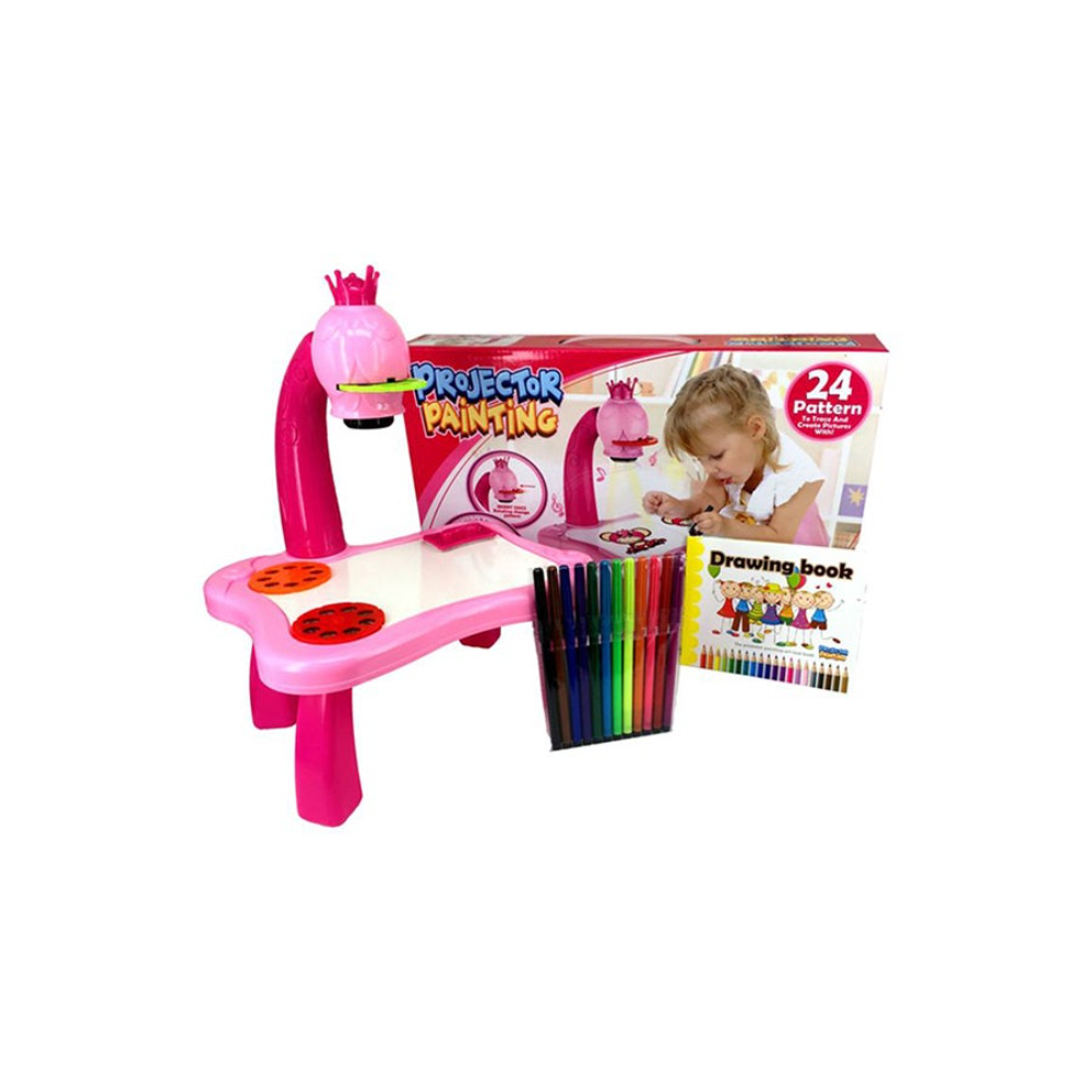  بروجيكتور دوار للأطفال مع قلم ملون ونماذج متعددة