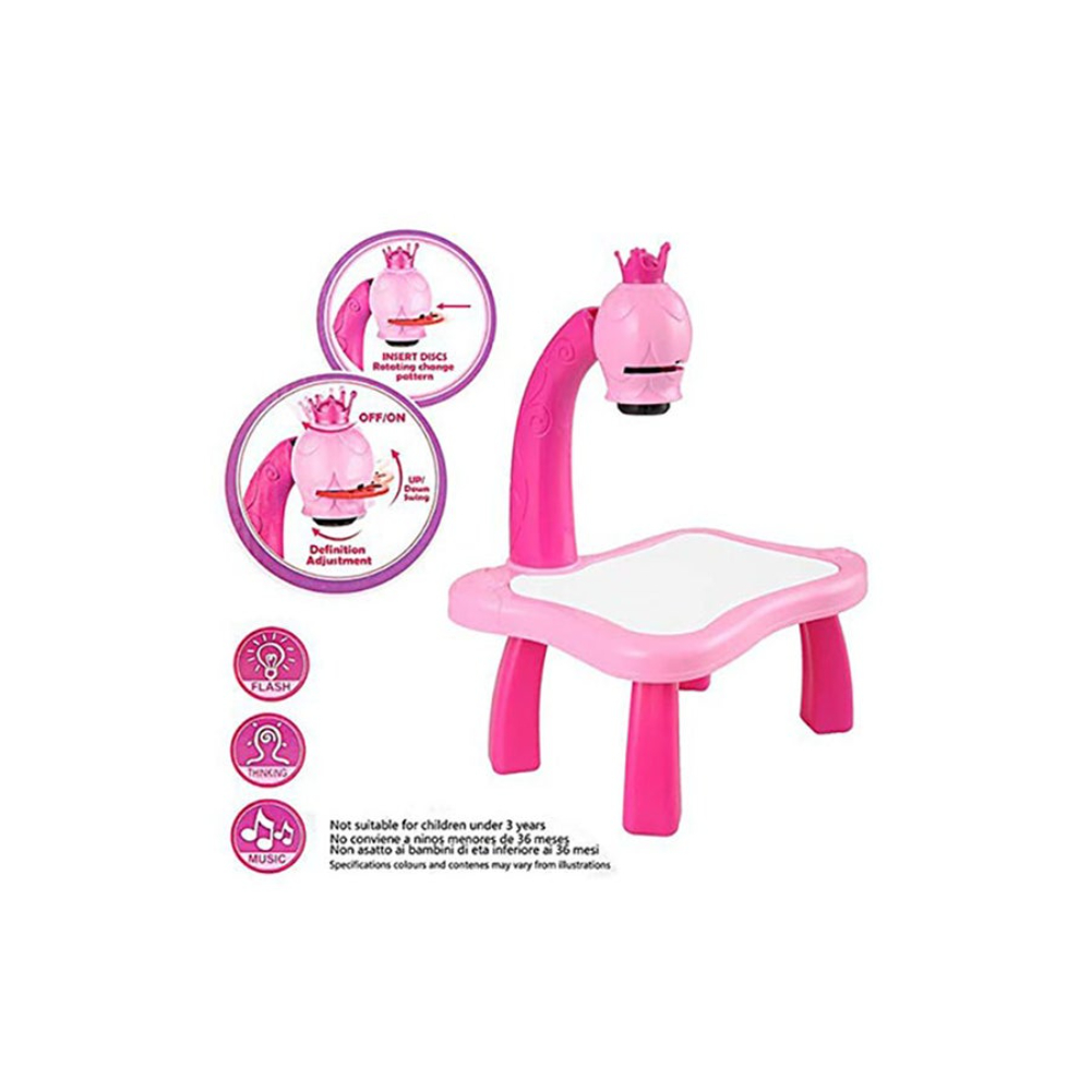  بروجيكتور دوار للأطفال مع قلم ملون ونماذج متعددة