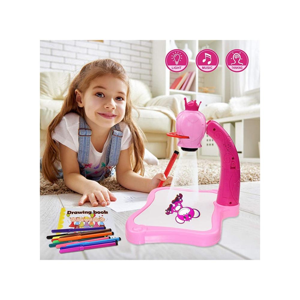  بروجيكتور دوار للأطفال مع قلم ملون ونماذج متعددة