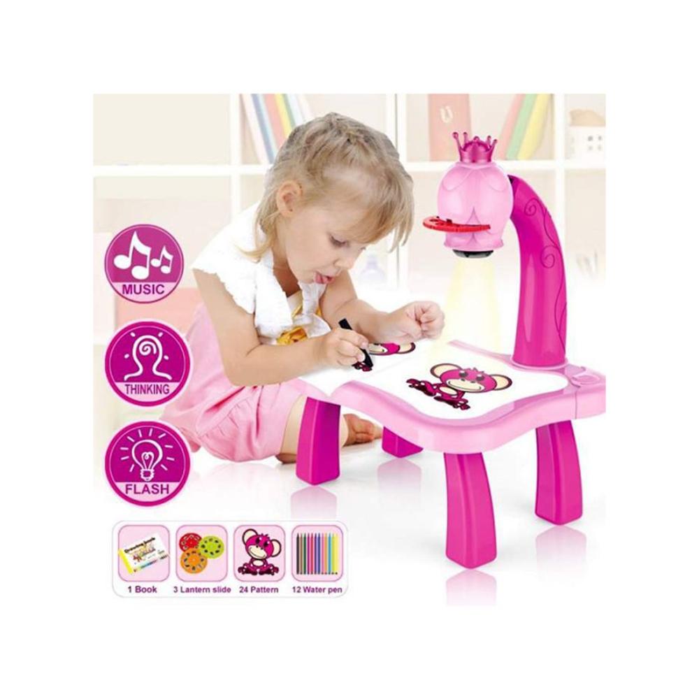 أكمي مجموعة رسم بجهاز إسقاط ألوان متعددة - 24 نمط