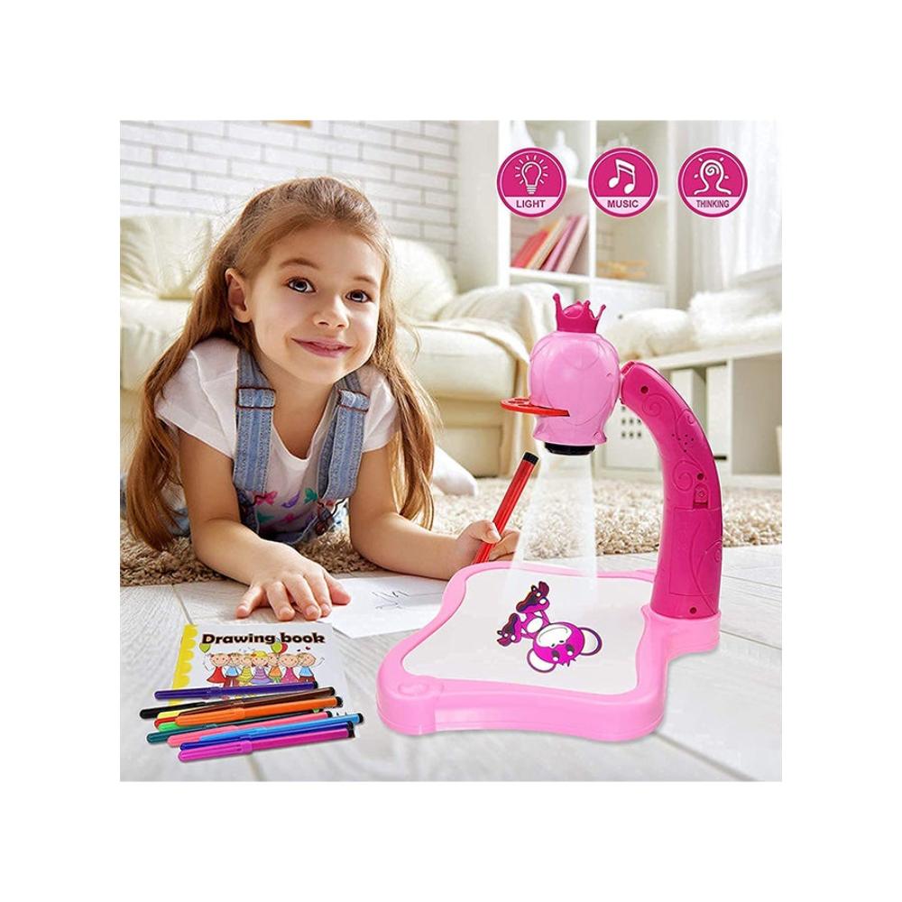  بروجيكتور دوار للأطفال مع أقلام ملونة ونماذج تعليمية