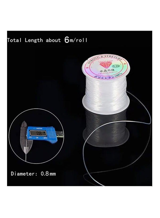 لعبة مرح خيط كريستال مرن شفاف متعدد الاستخدام قطعتان - موديل K5663