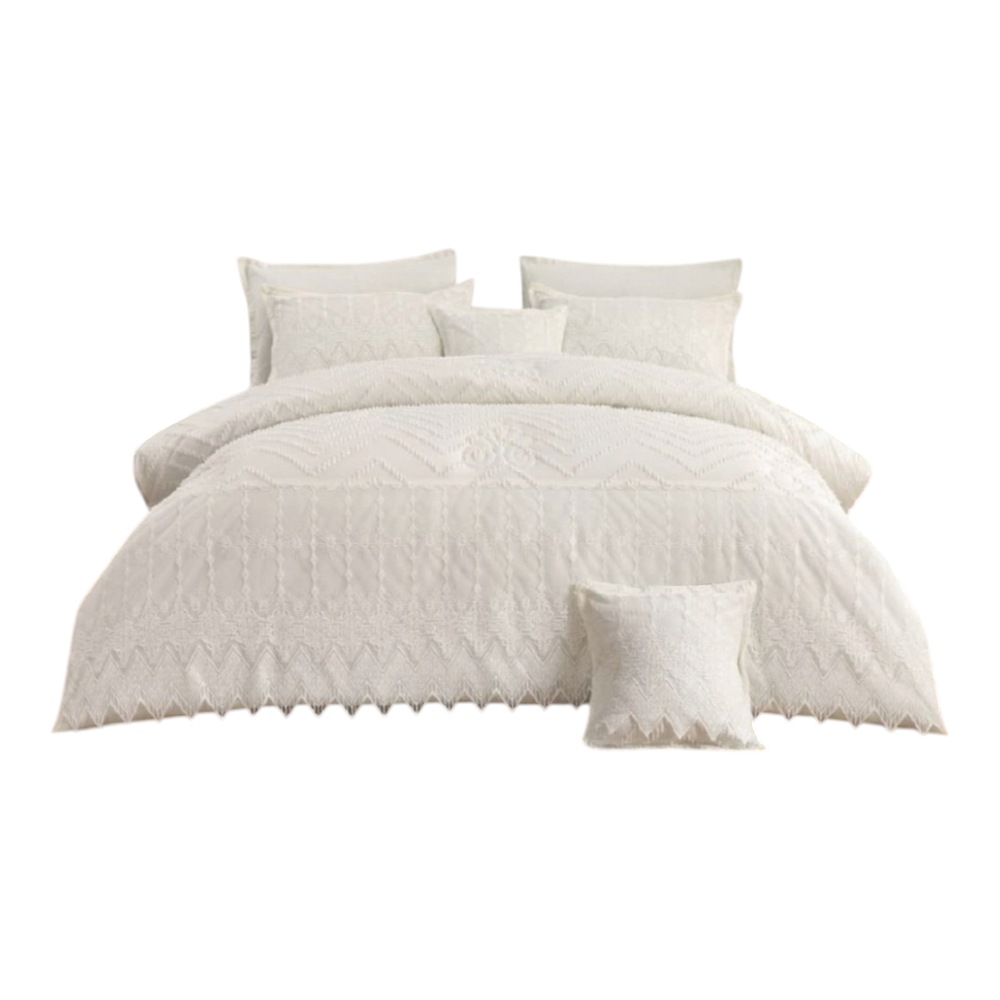 لحاف قطن نفرين مشجر 8 قطع مقاس المقاس الطول 250 العرض 230 سم