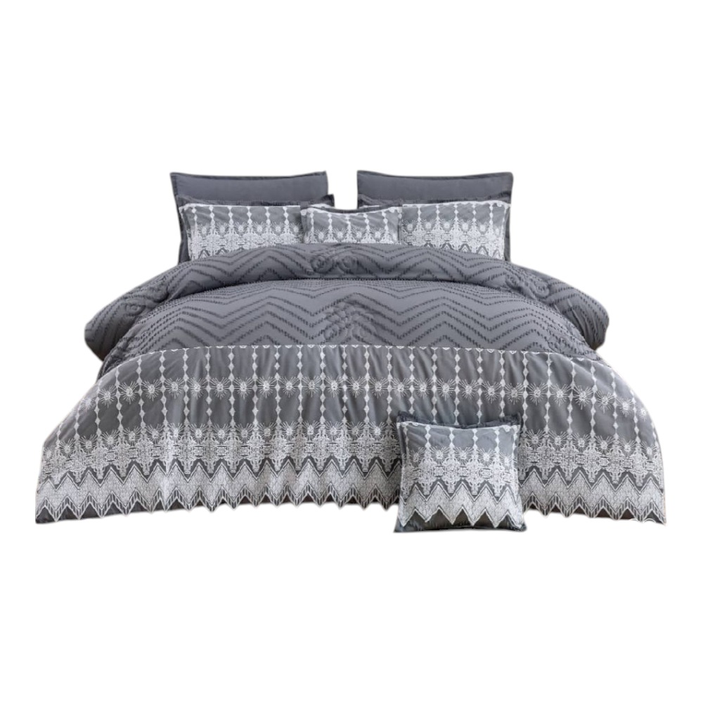 لحاف قطن نفرين مشجر 8 قطع مقاس المقاس الطول 250 العرض 230 سم