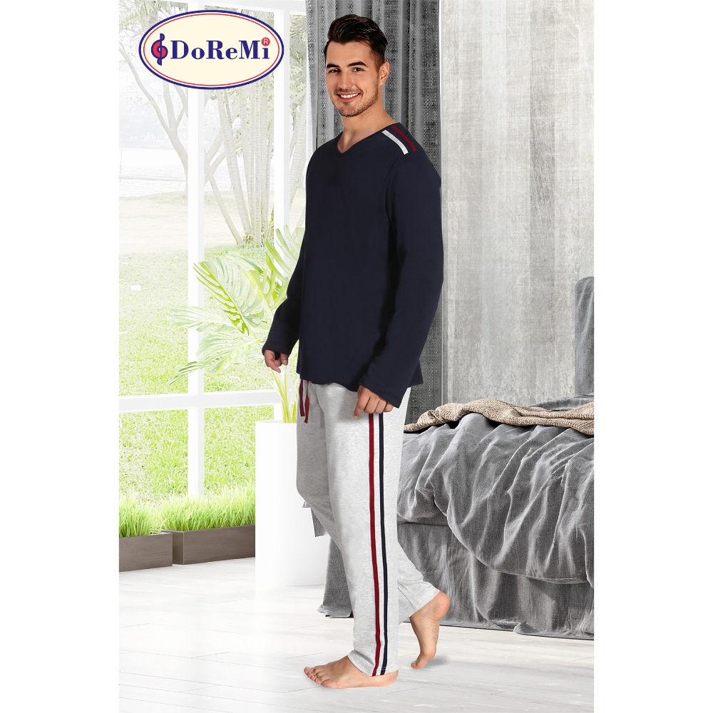 بجامة رجالية من دوريمي طقم باللون الكحلي مقاس كبير (L)