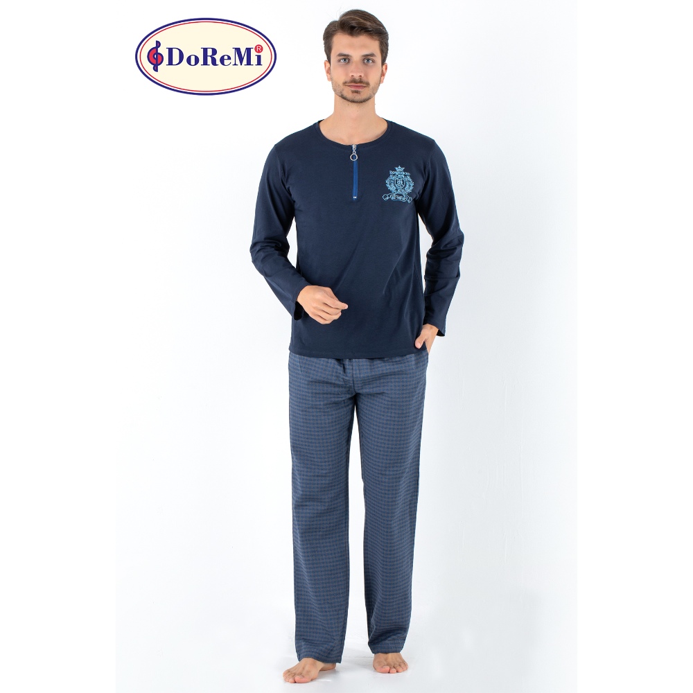 بجامة رجالية من دوريمي طقم "برشين بلو" باللون الكحلي مقاس كبير جدًا (XL)