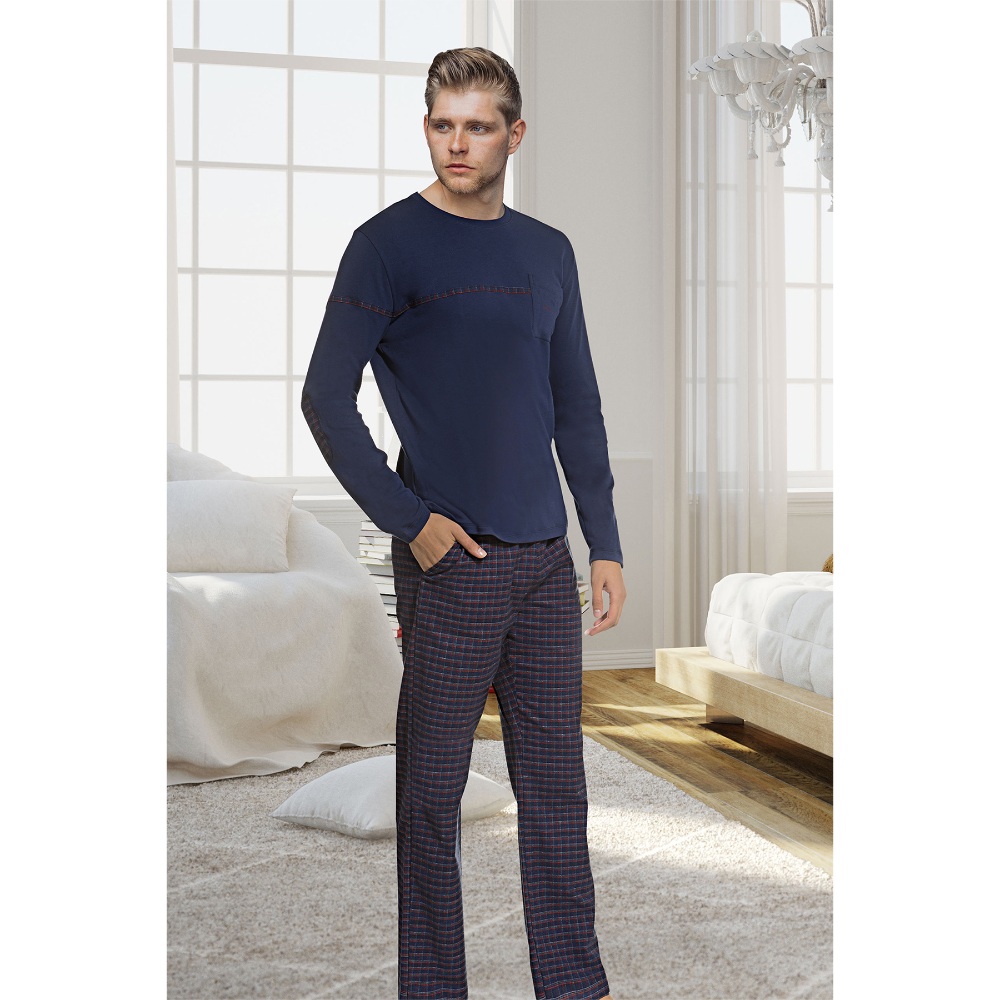 بجامة رجالية من دوريمي طقم باللون الكحلي مقاس وسط (M)