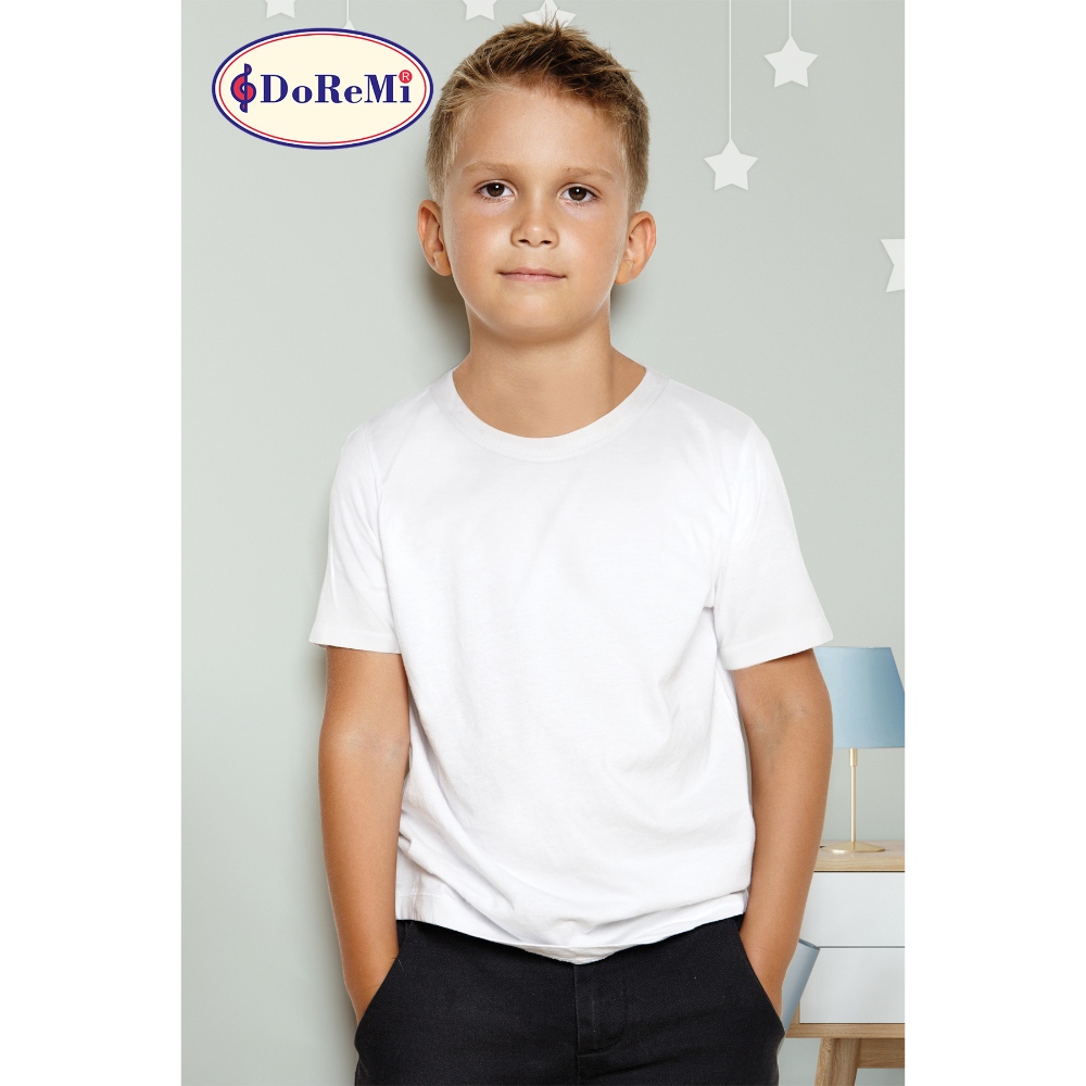 فانيلة داخلية أطفال قطنية من دوريمي باللون الأبيض لعمر 3–4 سنوات