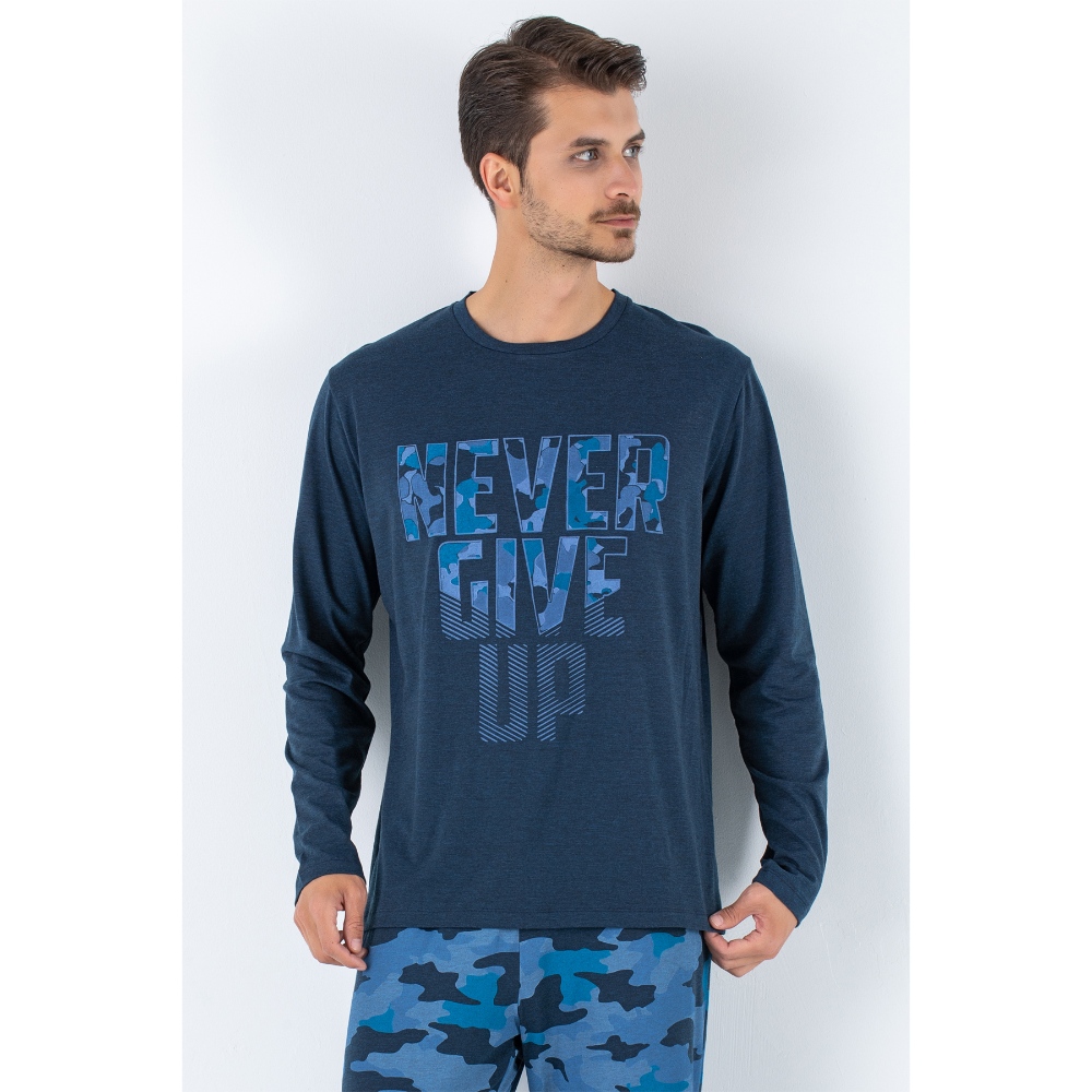 بجامة رجالية من دوريمي طقم باللون الكحلي مقاس كبير جدًا (XL)