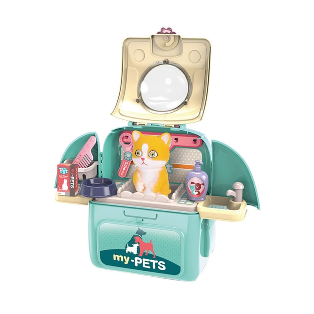 شونج تشينج مجموعة ألعاب رعاية الحيوانات الأليفة القابلة للطي للأطفال - موديل 008-935