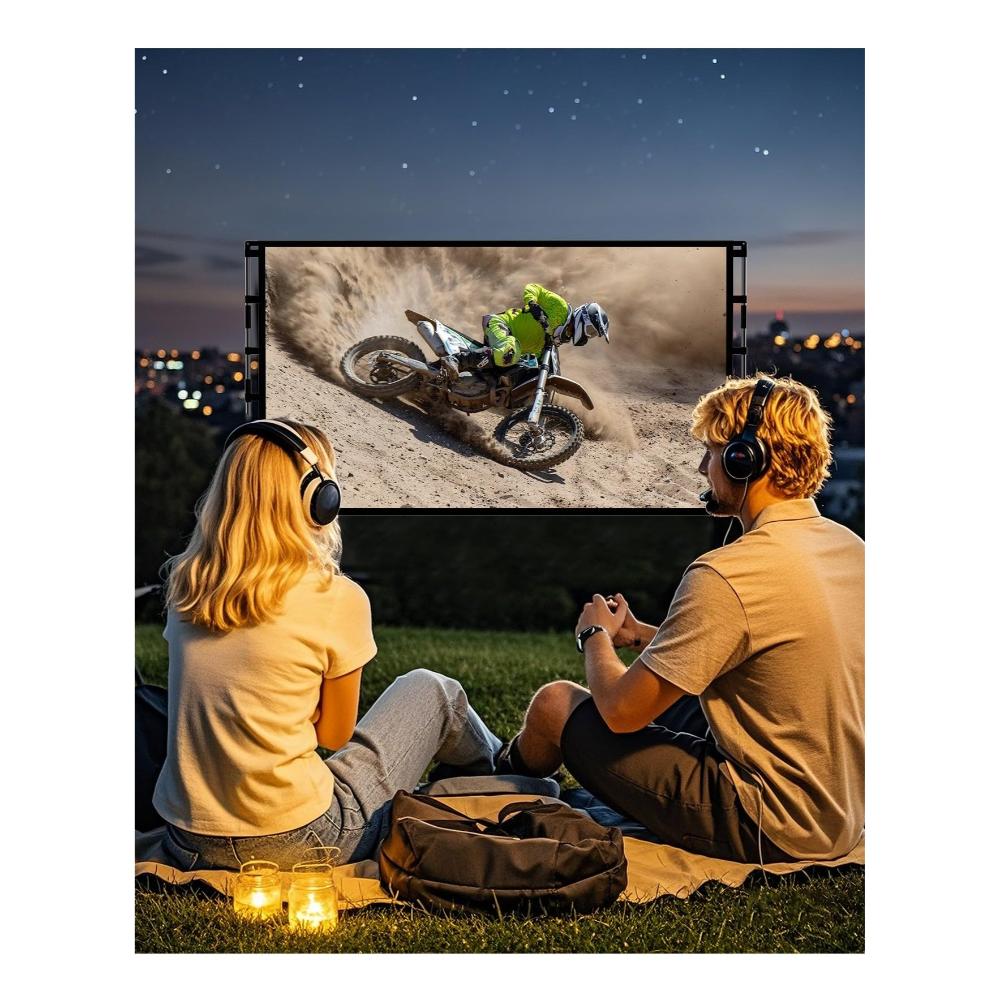 فلاش هوك شاشة عرض محمولة 84 بوصة 4K HD قابلة للغسل