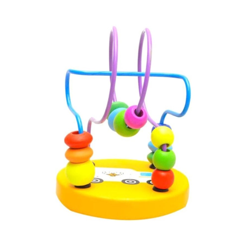 كول بيبي لعبة خشبية تعليمية متاهة رولر كوستر