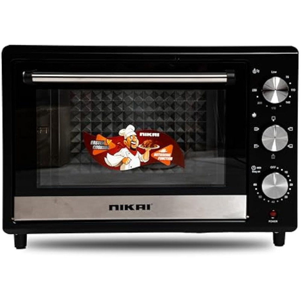 فرن كهربائي نيكاي، 36 لتر، 1500 واط، زجاج مزدوج - NT655RX2