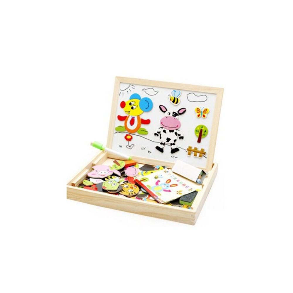  لوح رسم مغناطيسي خشبي للأطفال - موديل 1234