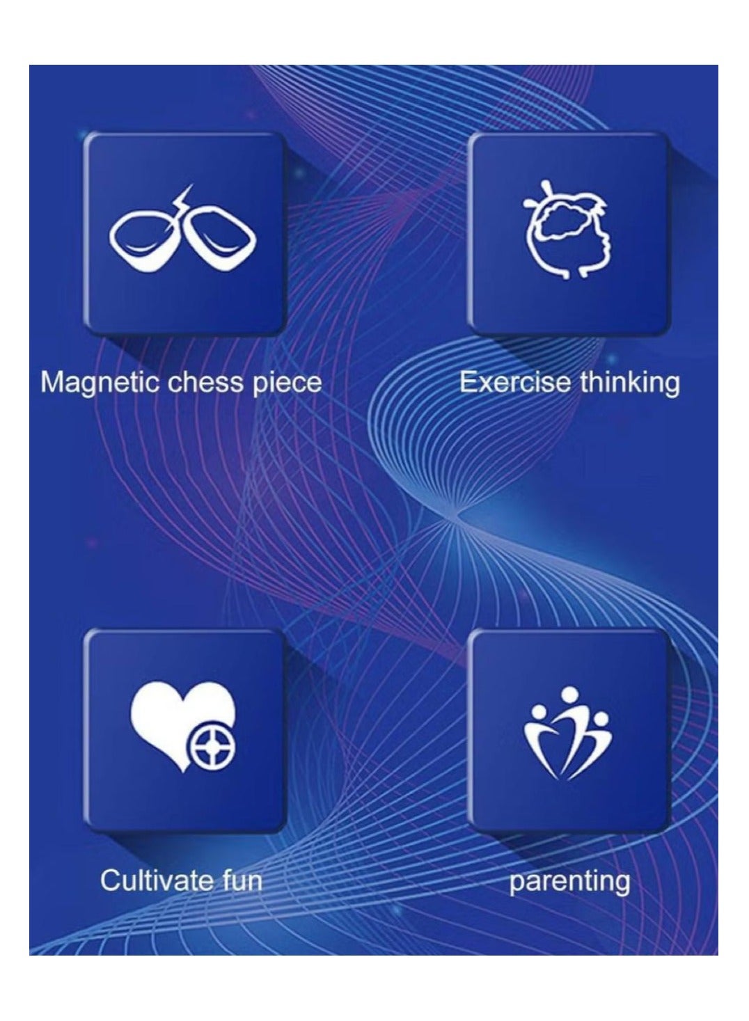لعبة مرح لعبة مرح لعبة الشطرنج المغناطيسية الممتعة