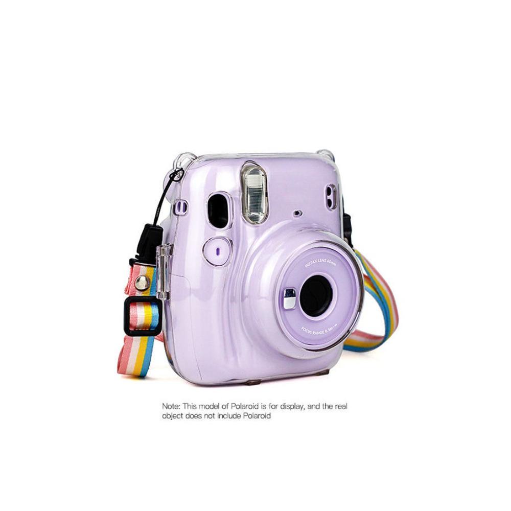 بولارويد غطاء كاميرا شفاف حماية كاملة متوافق مع instax mini 11