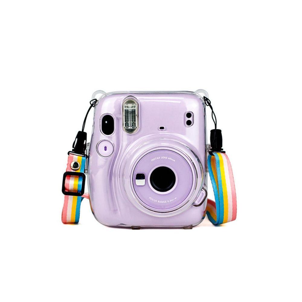 بولارويد غطاء كاميرا شفاف حماية كاملة متوافق مع instax mini 11