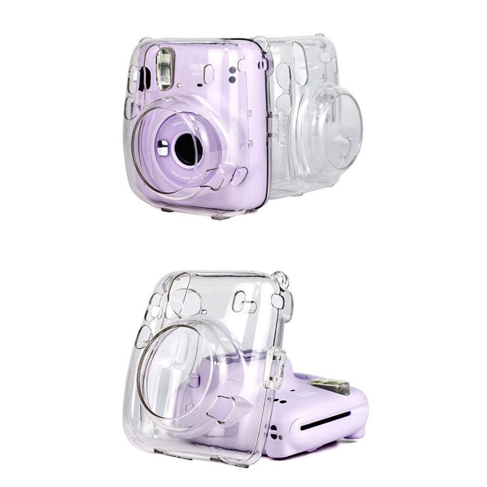 بولارويد غطاء كاميرا شفاف حماية كاملة متوافق مع instax mini 11
