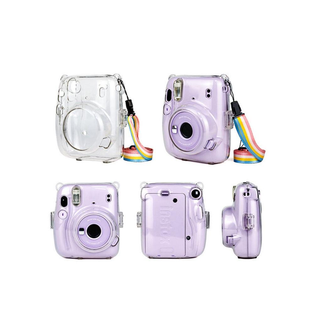 بولارويد غطاء كاميرا شفاف حماية كاملة متوافق مع instax mini 11