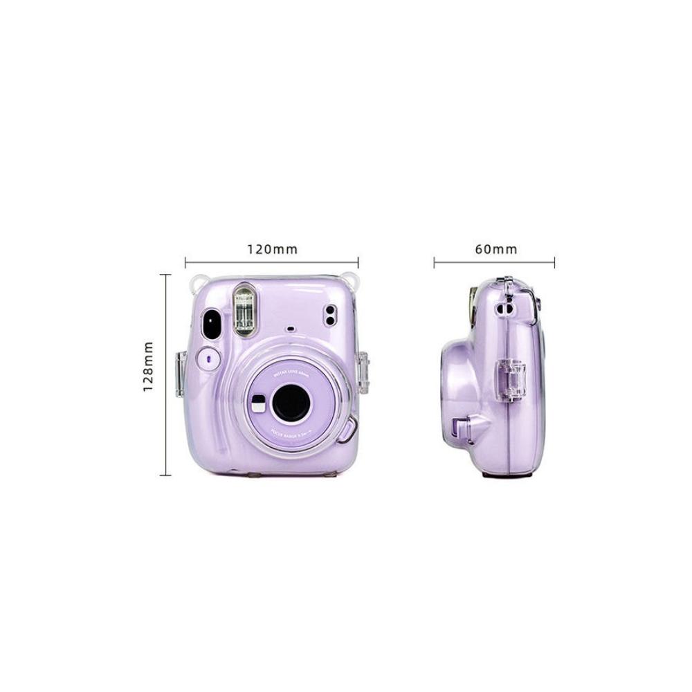 بولارويد غطاء كاميرا شفاف حماية كاملة متوافق مع instax mini 11