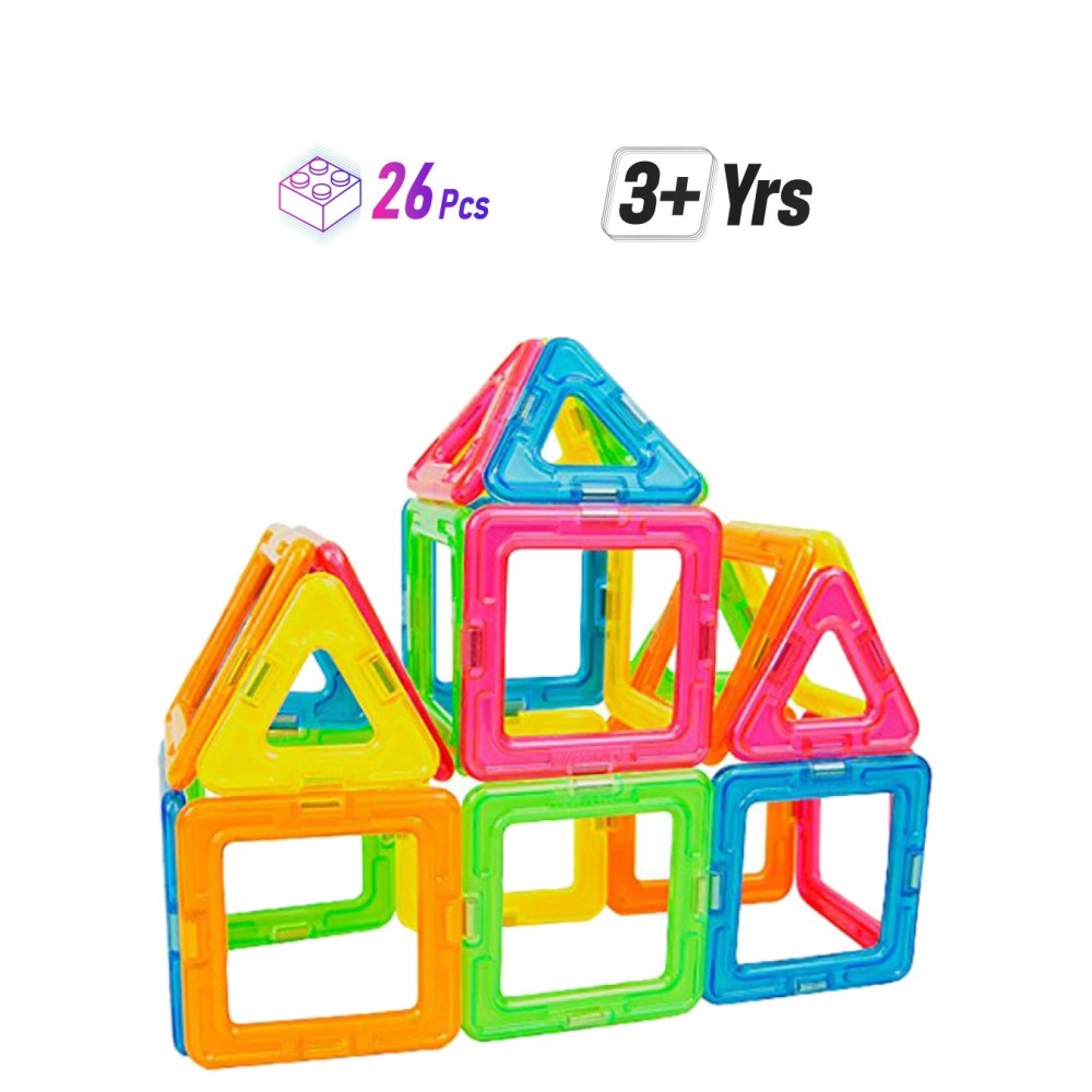  مكعبات بناء مغناطيسية 29 قطعة - طراز 63302 26