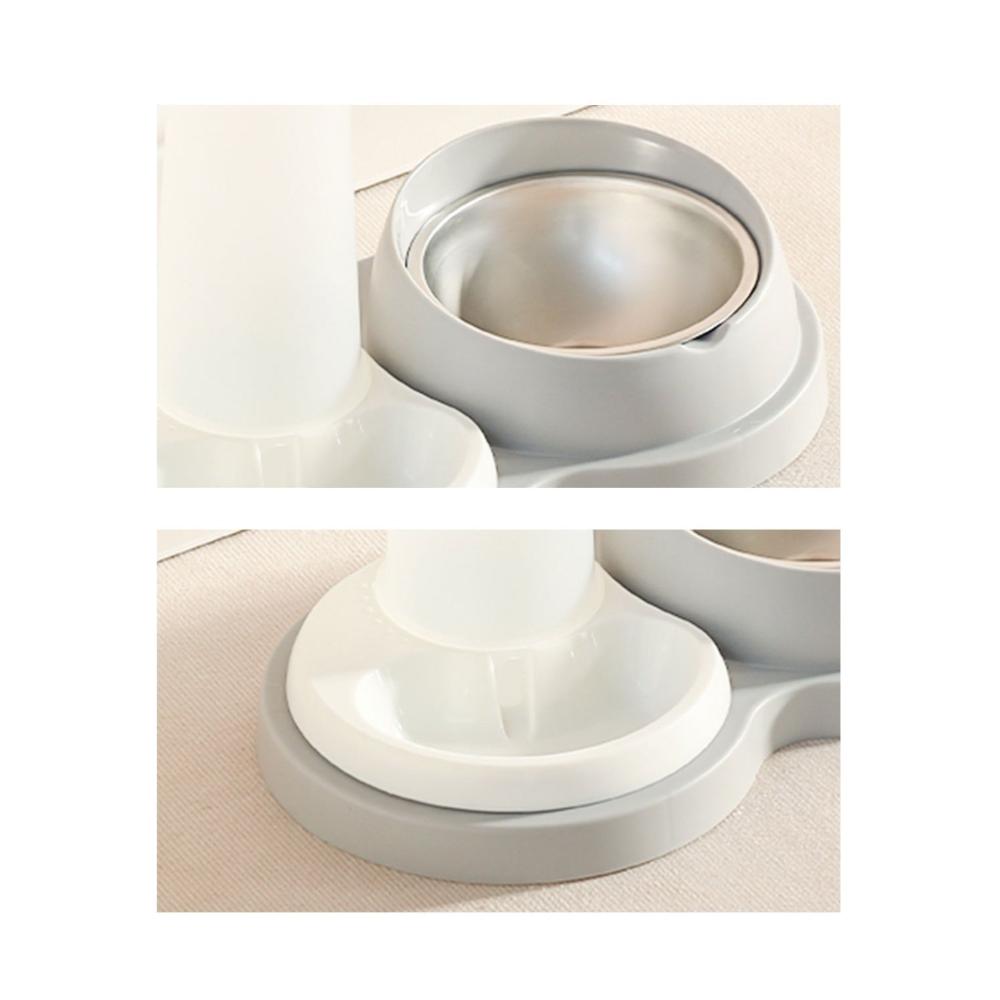 وعاء طعام وماء مزدوج للقطط والكلاب موديل T119-G