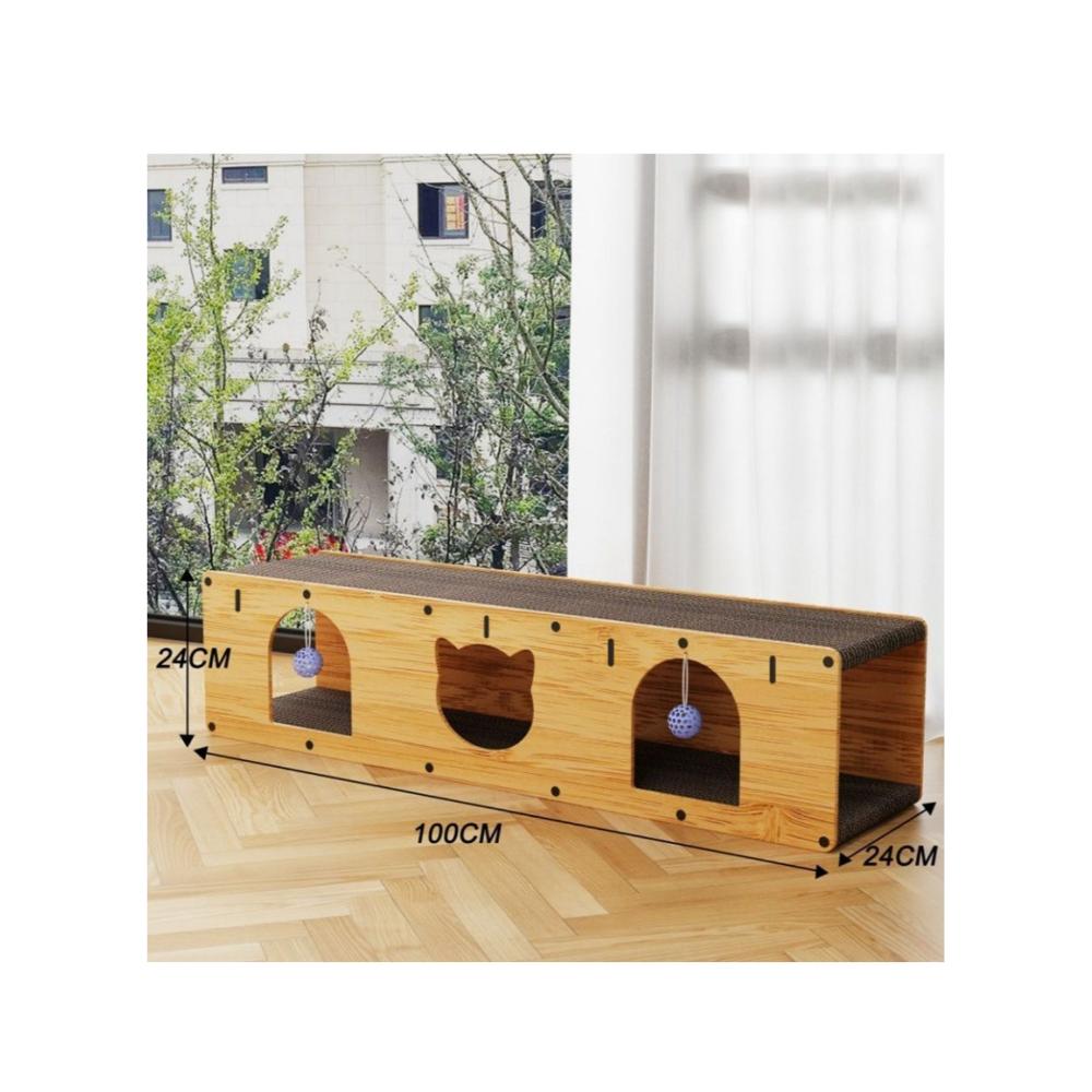 لوح خدش ورق لوح خدش للقطط متعدد الاستخدامات 3200 جم 100×24×24 سم موديل KN-82