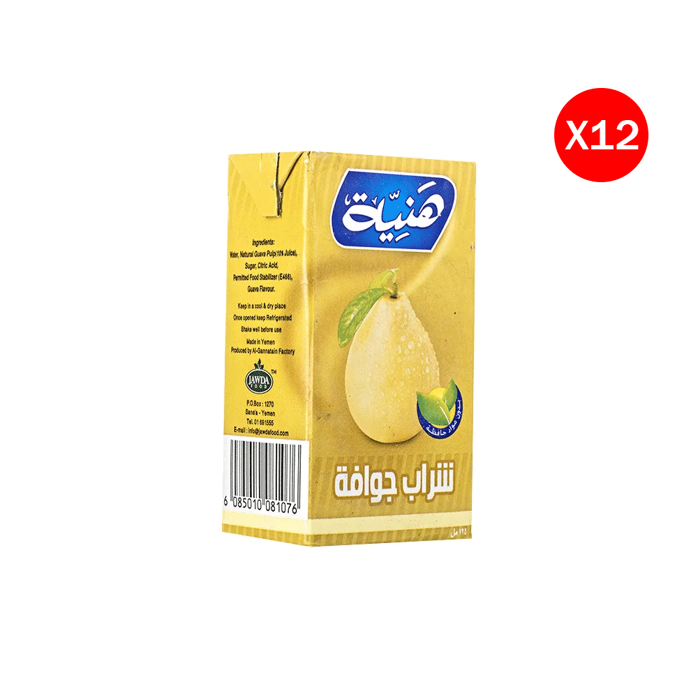 هنية شراب بنكهة الجوافة 125 مل - 12 حبة
