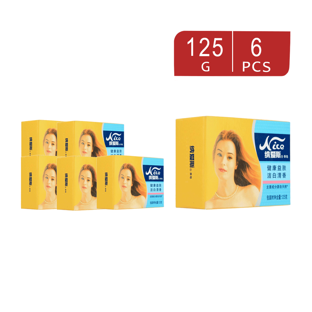 نايس صابون جسم لبشرة صحية عطرة 125جم - 6 حبات