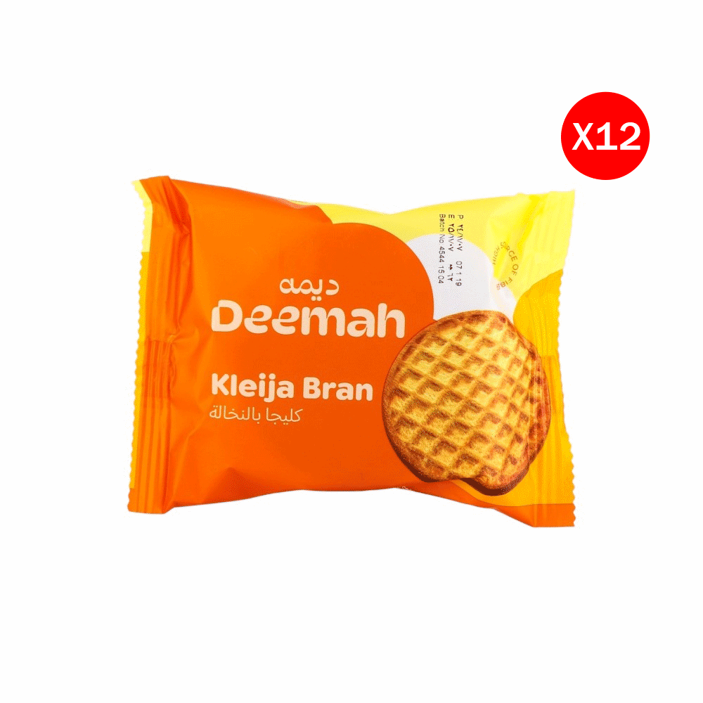 ديمه بسكويت كليجا بالنخالة 62 جم - 12 قطعة