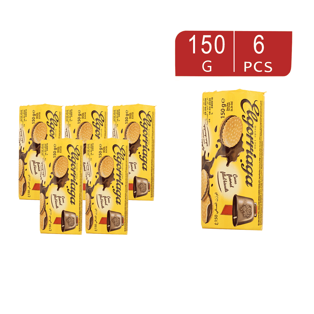 إلغورياجا بسكويت محشو بكريمة الكاكاو 150 جم - 6 حبات