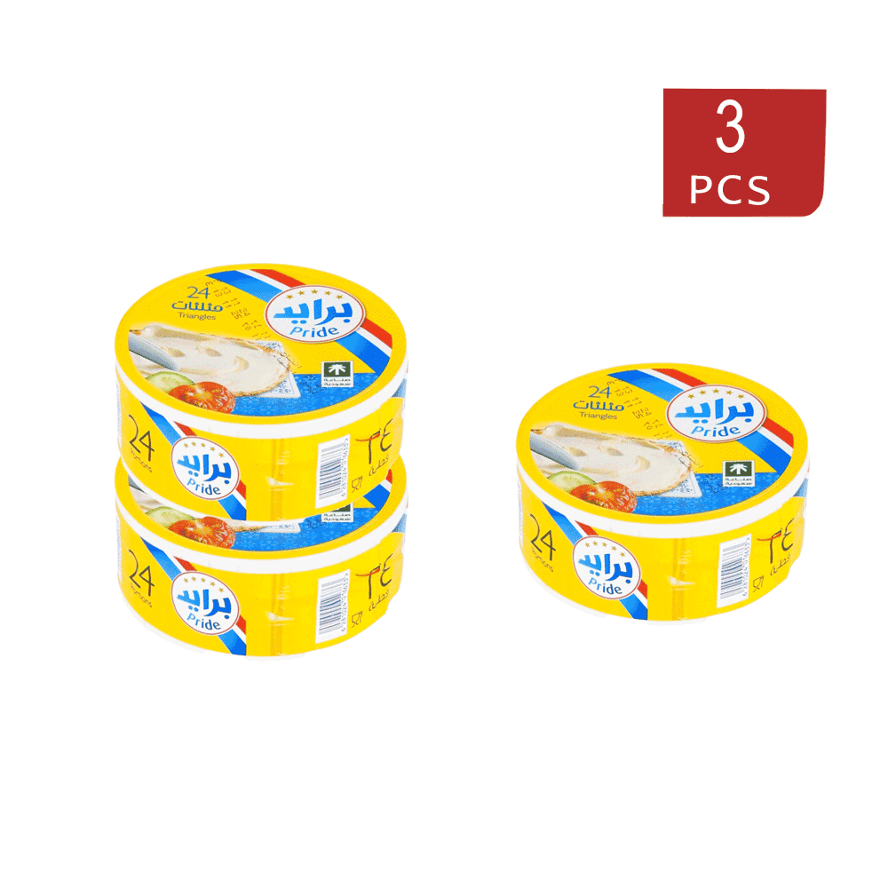برايد جبنة مثلثات مطبوخة 24 قطعة - 3 عُلب