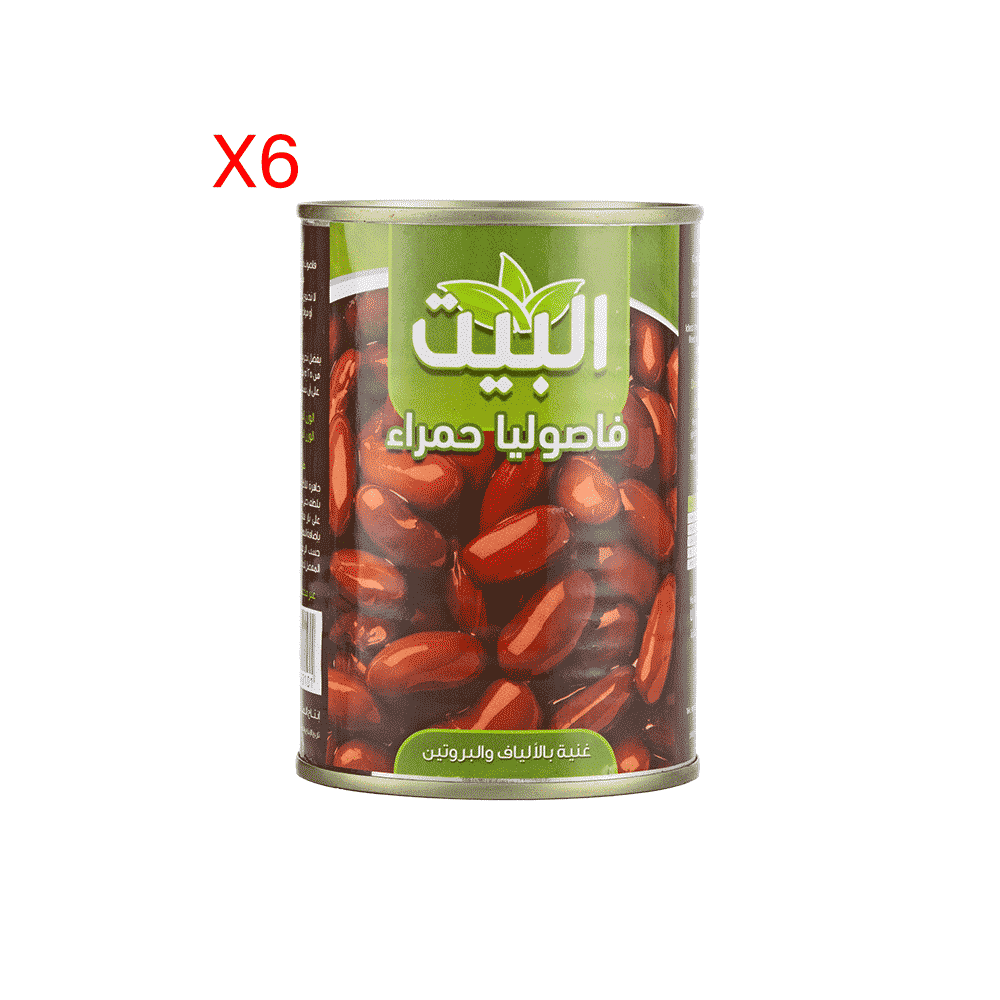 البيت فاصوليا حمراء معلبة 400 جم - 6 عُلب